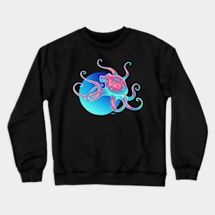 Neon Octopus Crewneck Sweatshirt